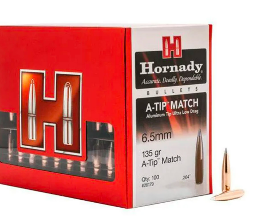 HORNADY A-TIP match 135gr cal 6.5mm